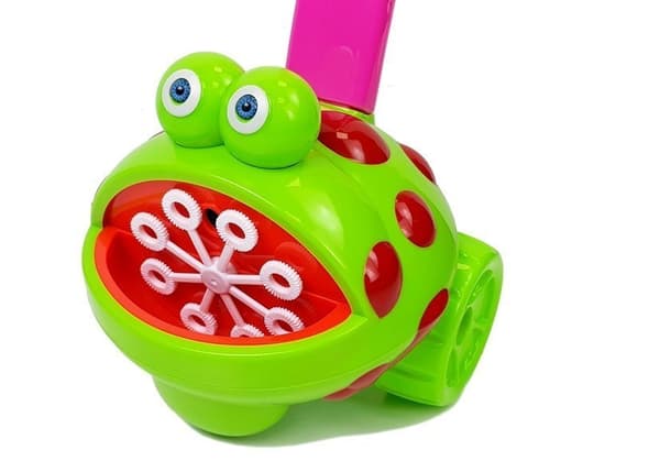 Soap Bubble Machine Frog With Pink Hand Light Music
