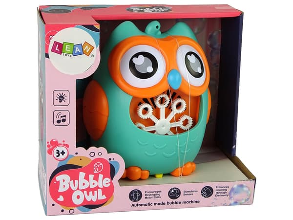 Soap Bubble Machine Owl Sound Mint