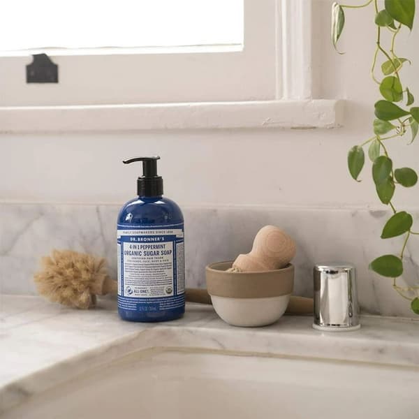 Dr. Bronners® økologiske sukkersæbe pebermynte 710 ml