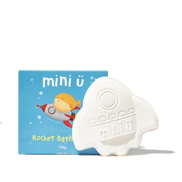 Mini-U® Raspberry Rocket Gift Set Bubble Bath 250 ml+Rocket Bath Bomb 150 g