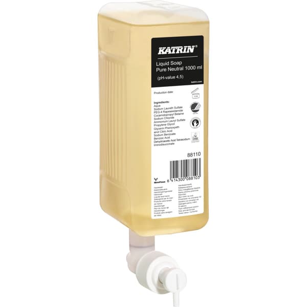 Katrin Pure Neutral nestesaippua 1 l 6 kpl pakkaus