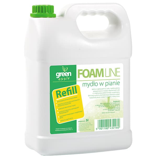 Vaahtosaippua vihreän omenan tuoksulla, 5l