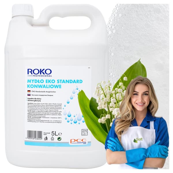 ROKO Øko sæbe hvid liljekonval 5L