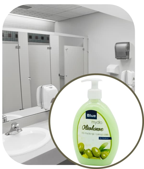 Nestesaippua annostelijalla 500 ml Blue Olive