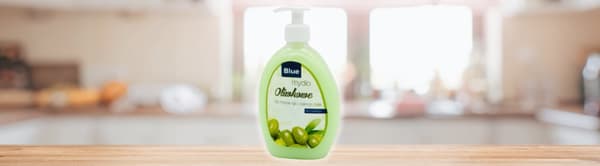 Nestesaippua annostelijalla 500 ml Blue Olive