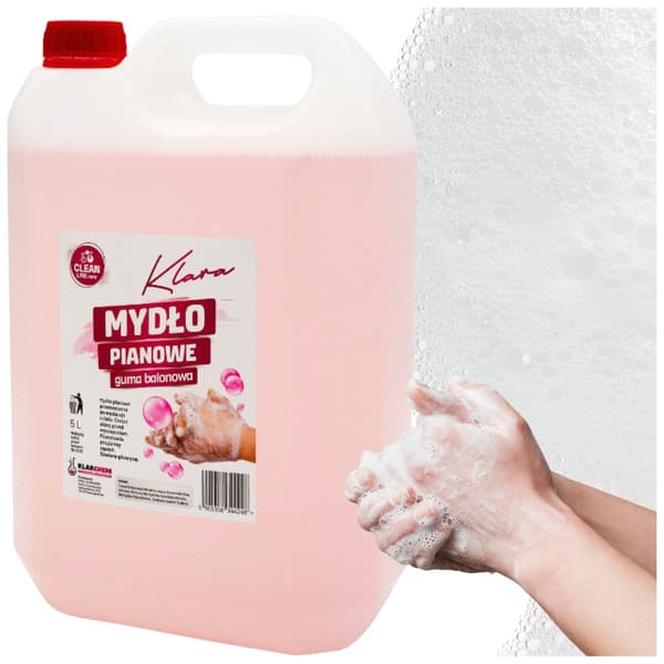 Klara skumsæbe, tyggegummiduft, 5 l
