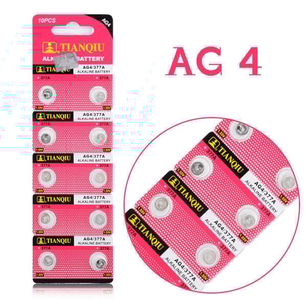 Alkalisk Knappcellbatteri SR66 / V377 / AG4 / LR626 Storpack