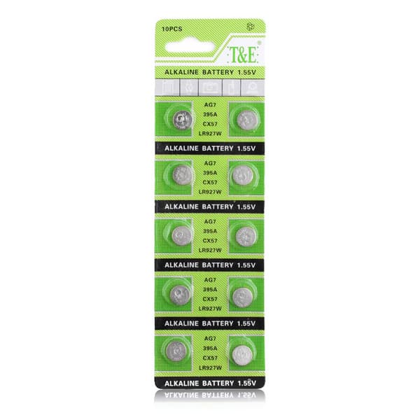 Alkalisk Knappcellbatteri SR57 / V395 / AG7 Storpack
