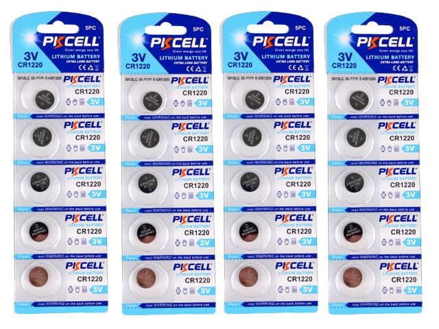 CR1220 20-pack Lithium batterier CR 1220 3V batteri