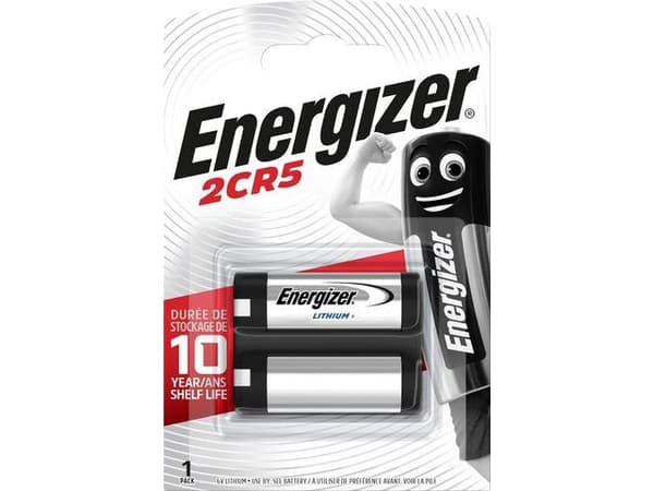 Batterier Energizer Photo Lithium 6V, 1500mAh,  2CR5, 1/fp