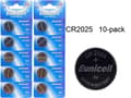 Miniatyrbild 1 av 2: CR2025 10-pack Lithium batterier CR 2025 3V batteri