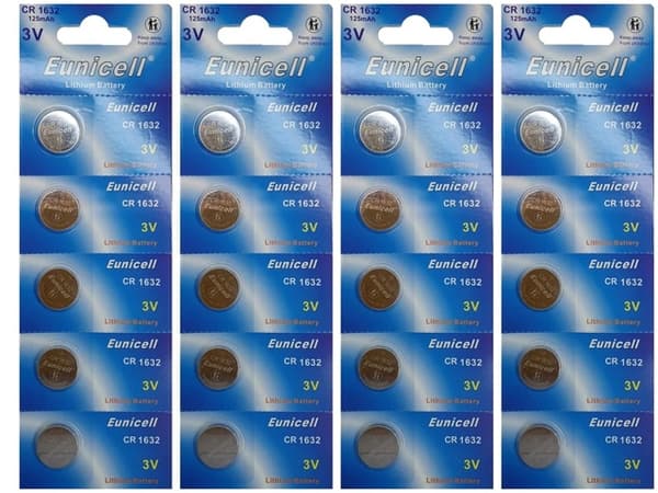 CR1632 20-pack Lithium batterier CR 1632 3V batteri