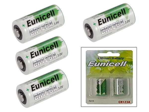 CR123A 4-pack Lithium batteri CR 123A 3V batteri LR123