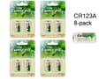 Miniatyrbild 2 av 3: CR123A 8-pack Lithium batteri CR 123A 3V batteri LR123