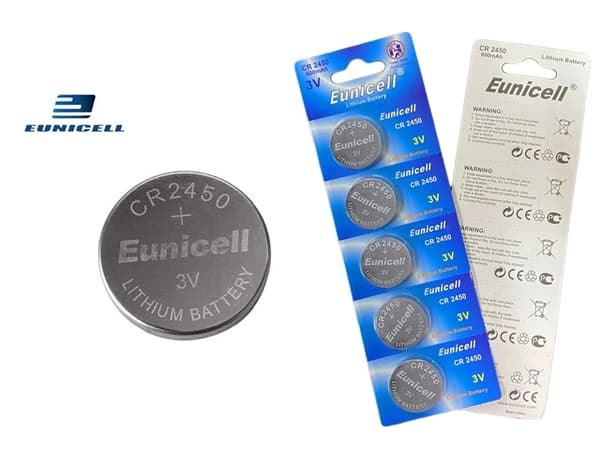 CR2450 20-pack Lithium batteri CR 2450 3V Eunicell batterier