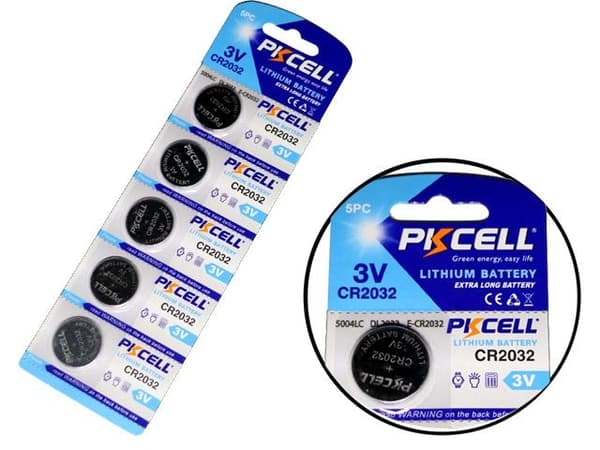 CR2032 5-pack Lithium batterier CR 2032 3V  batteri