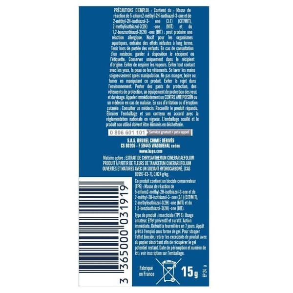 KAPO - Myror gel lockmedel tub 15g bulk