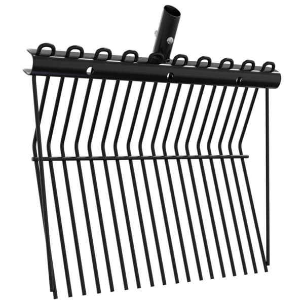 Högaffel utan skaft 18 horn svart stål