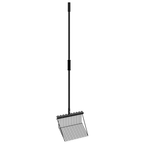 Högaffel 18 horn svart stål