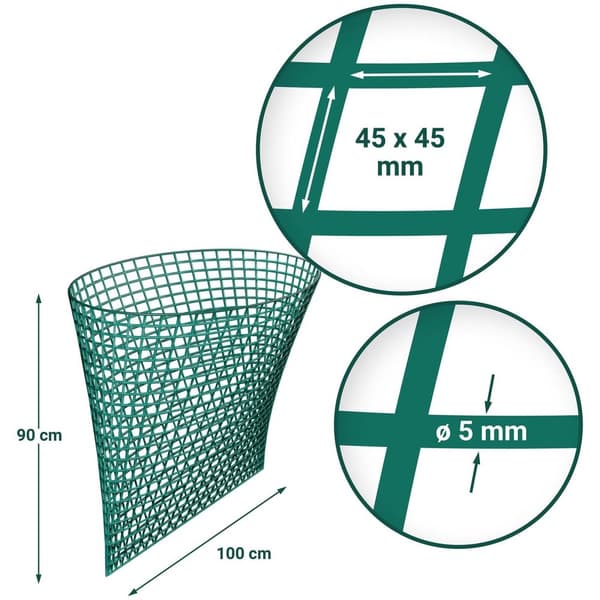 Wiesenfield Hönät - 1000 x 900 mm - Maskstorlek: 45 mm - Grön