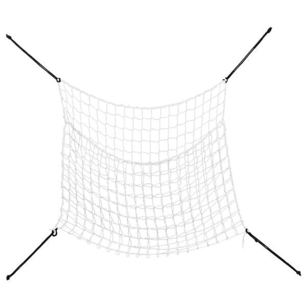 vidaXL Heinäverkot 2 kpl suorakulmainen valkoinen 100x90 cm PP