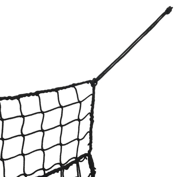vidaXL Høynett 2 stk rektangulær svart 150x90 cm PP
