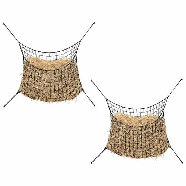 Hönät 2 st rektangulärt svart 75x50 cm PP
