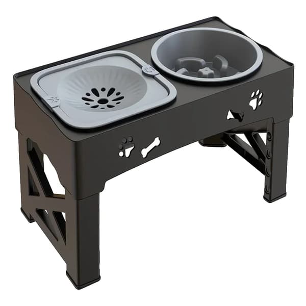 Petmat, Justerbar Höjd Design, Långsam Mat Funktion,43x24x8cm