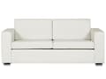 Miniatyrbild 4 av 11: Soffgrupp 3 + 2 + 1 Vit Split Läder Kromade Ben 3-sits Soffa 2-sits Soffa Fåtölj