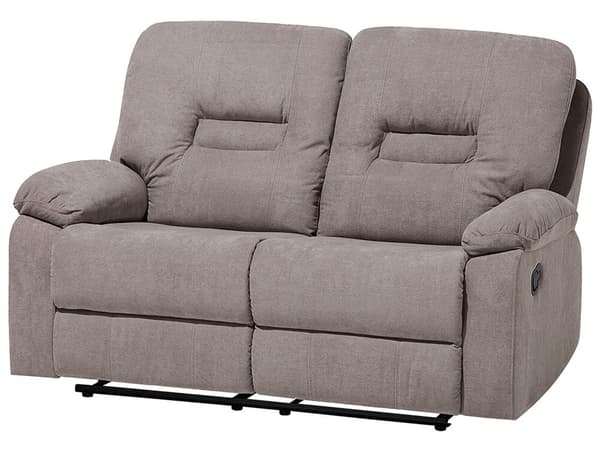 Vardagsrumsset 3-sits 2-sits Fåtölj Taupe Beige Fällbar Manuellt Justerbar Rygg och Fotstöd