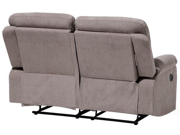 Vardagsrumsset 3-sits 2-sits Fåtölj Taupe Beige Fällbar Manuellt Justerbar Rygg och Fotstöd