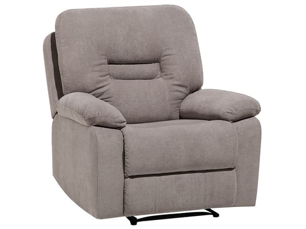 Vardagsrumsset 3-sits 2-sits Fåtölj Taupe Beige Fällbar Manuellt Justerbar Rygg och Fotstöd