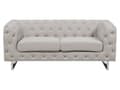 Miniatyrbillede 8 af 11: 3 + 2 beige chesterfield quiltet glamour quiltet sofasæt