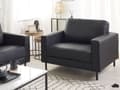 Miniatyrbillede 5 af 11: Sort sofasæt 3 + 1 sofa lænestol stue soveværelse sæt
