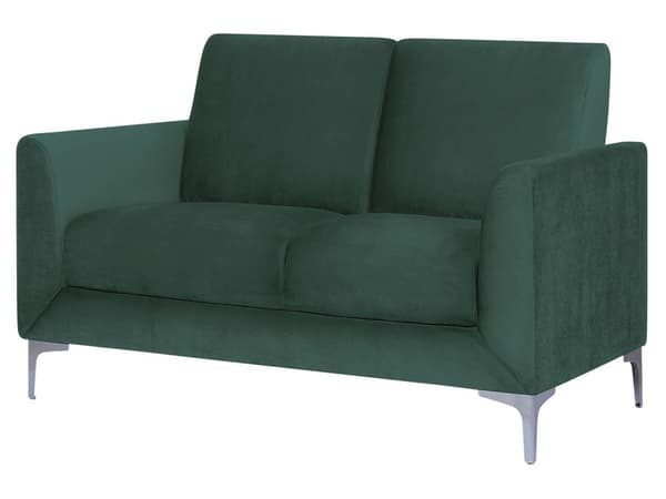 Soffset 3 + 2 + 1-sits Grön Sammet Klädsel Glam