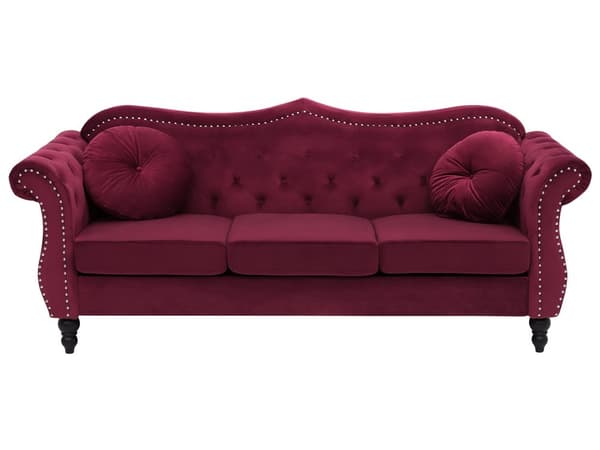 3 + 2 sort velour sofasæt glamour quiltet sofa og lænestol med runde hynder