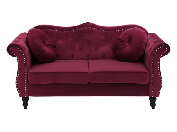 3 + 2 sort velour sofasæt glamour quiltet sofa og lænestol med runde hynder