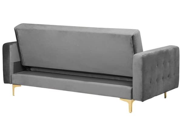 Sofasæt Velour Grå ABERDEEN