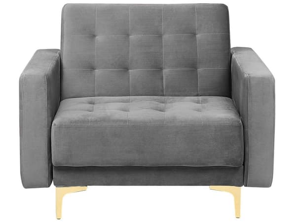 Sofasæt Velour Grå ABERDEEN