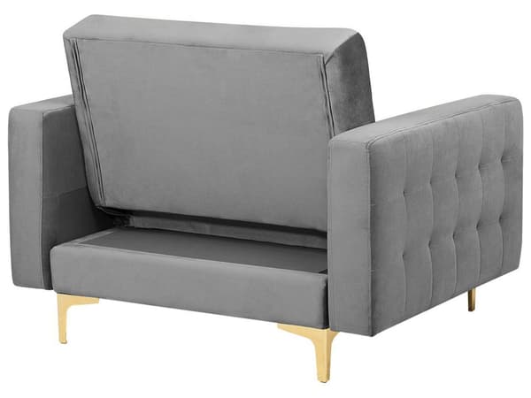 Sofasæt Velour Grå ABERDEEN