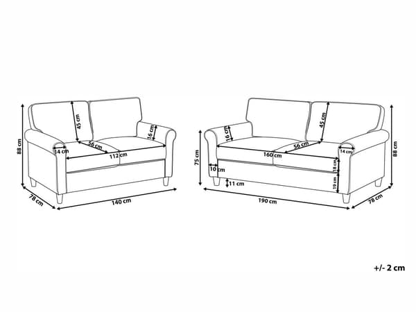 Sofagruppe Grå Velour Lyst Gummitræ 3 Personers 2 Personers Klassisk Retro Sofa med Rygpuder Design Koniske Ben Skandinavisk Minimalistisk