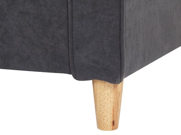 Sofagruppe Grå Velour Lyst Gummitræ 3 Personers 2 Personers Klassisk Retro Sofa med Rygpuder Design Koniske Ben Skandinavisk Minimalistisk
