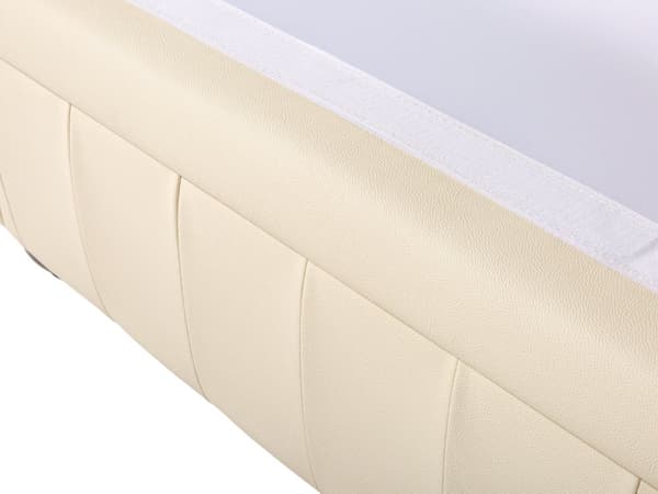 Chesterfield Sofasæt Beige Ægte Læder Sorte Træben 4 Personers Bredt Tyk Polstret Knap Tuftet Lænestol Venetiansk Barok stil Stue Dekoration
