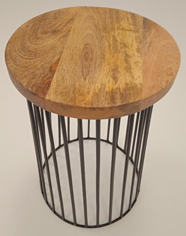 Handmade coffee table with solid Shesham wood top