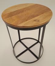 Handmade side table in solid Sheesham wood