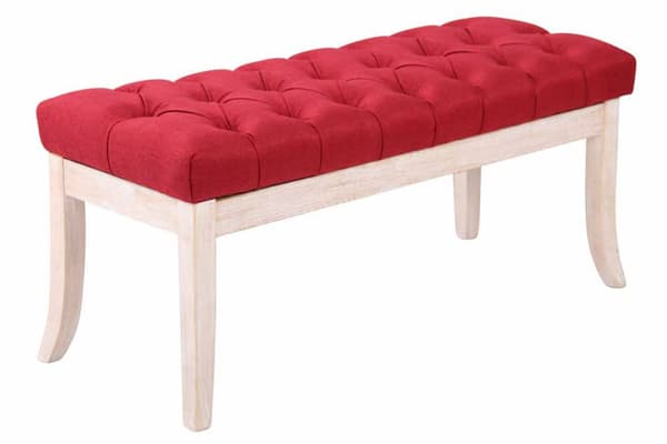 Sofa Ramses stof antik hvid 100 cm r�d 38x100x46 r�d Materiale Tr�