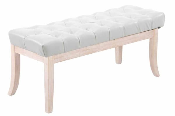 Sofa Ramses kunstl�der antik hvid 100 cm hvid 38x100x46 hvid kunstl�der Tr�