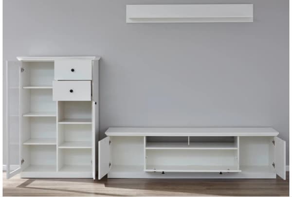Rootz Møbelsæt 3-delt - Stuemøbler - Hvid - 273 x 180 x 41 cm