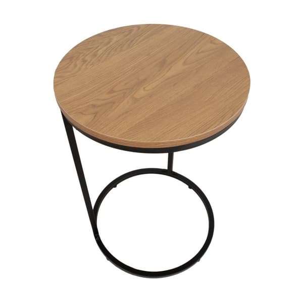 Sivupöytä HEDVIG D40xH60cm, saarni/musta