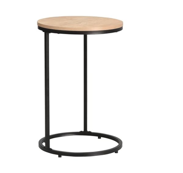 Sivupöytä HEDVIG D40xH60cm, saarni/musta